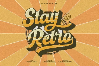 Stay Retro font