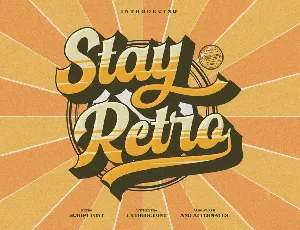 Stay Retro font