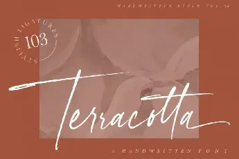 Terracotta Handwritten font