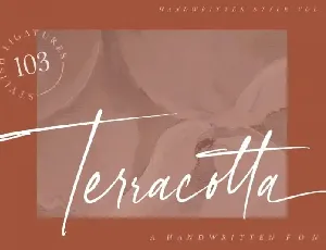 Terracotta Handwritten font