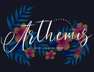 Arthemis Script font