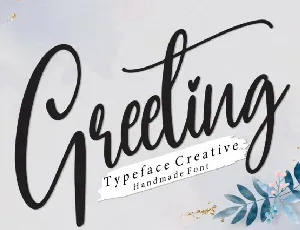 Greeting Script font