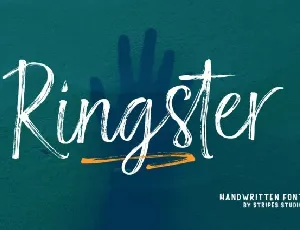 Ringster Brush font