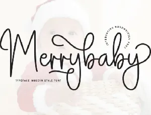 Merrybaby Script font