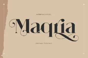 Maqria font