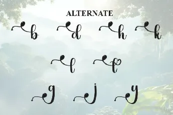 Jungle Script font