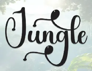 Jungle Script font