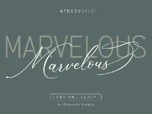 The Marvelous Duo font