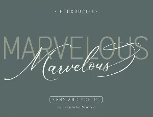 The Marvelous Duo font