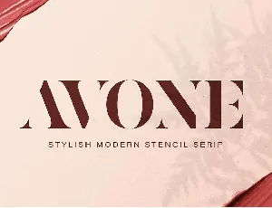 Avone font