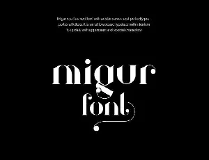 Migur Free font