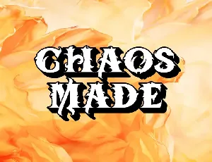 BTX-Chaos-Made font