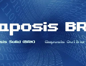 Gaposis BRK font