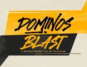 Dominos Blast font