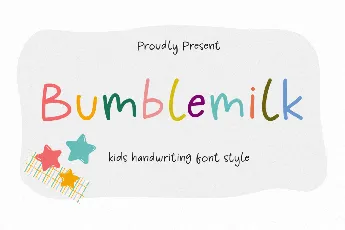 Bumblemilk font