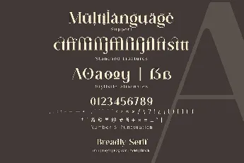 Breadley Serif font