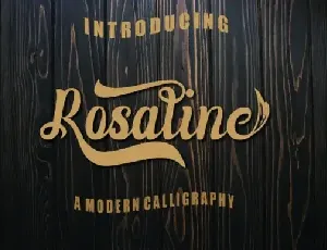 Rosaline Script font