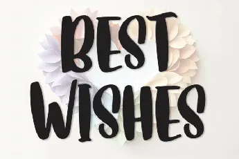 Best Wishes Display font