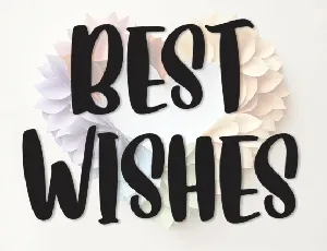 Best Wishes Display font