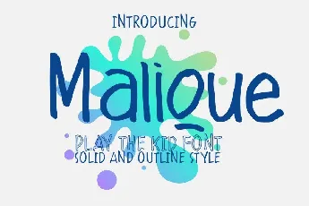 Malique Script font