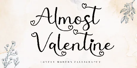 Almost Valentine font