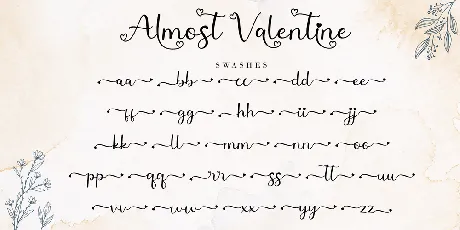 Almost Valentine font