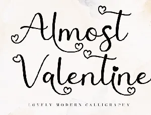 Almost Valentine font