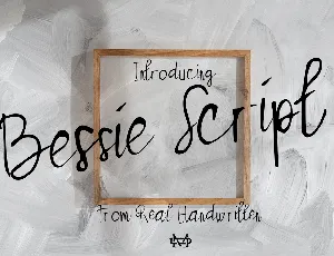 Bessie Demo font