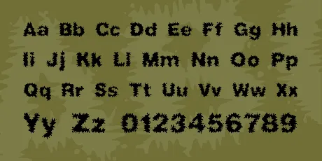 Frizzed BRK font