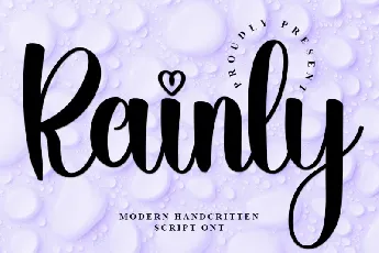 Rainly font