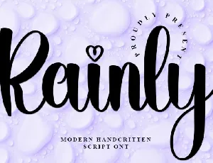 Rainly font