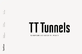 TT Tunnels Family font