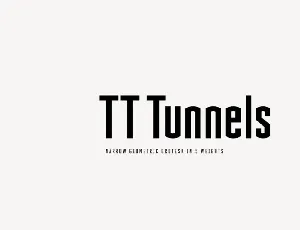 TT Tunnels Family font