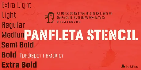 PANFLETA STENCIL FONT