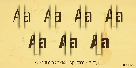 PANFLETA STENCIL FONT