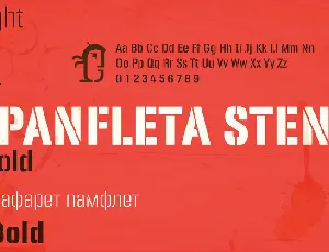 PANFLETA STENCIL FONT