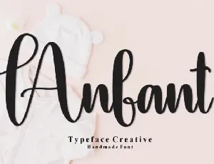 Anfant Script font