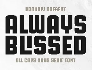 Always Blissed font