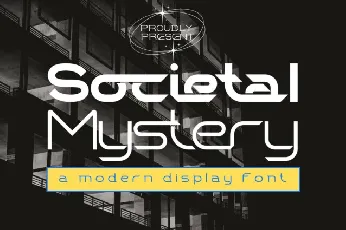 Societal Mystery font