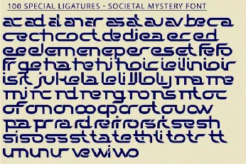 Societal Mystery font