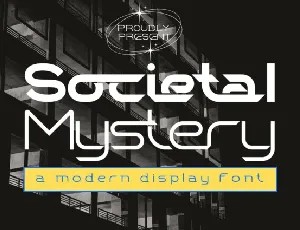 Societal Mystery font