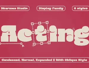 Acting DEMO font