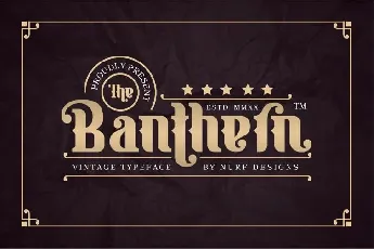 Banthern Personal Use font