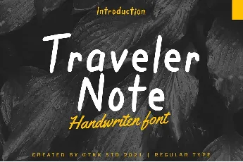 Traveler Note font