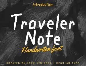 Traveler Note font