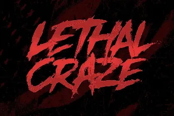 Lethal Craze font