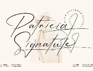 Patricia Signature font