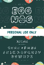 Eggnog font