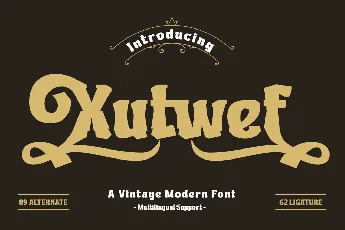 Xutwef Trial font