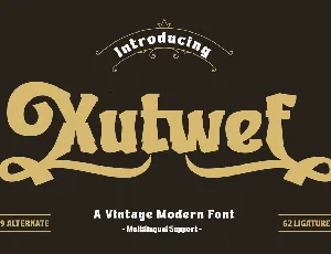 Xutwef Trial font